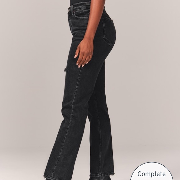 Abercrombie Curve Love Dad Jean | Abercrombie & Fitch The Dad High Rise Jeans - Picture 4 of 9